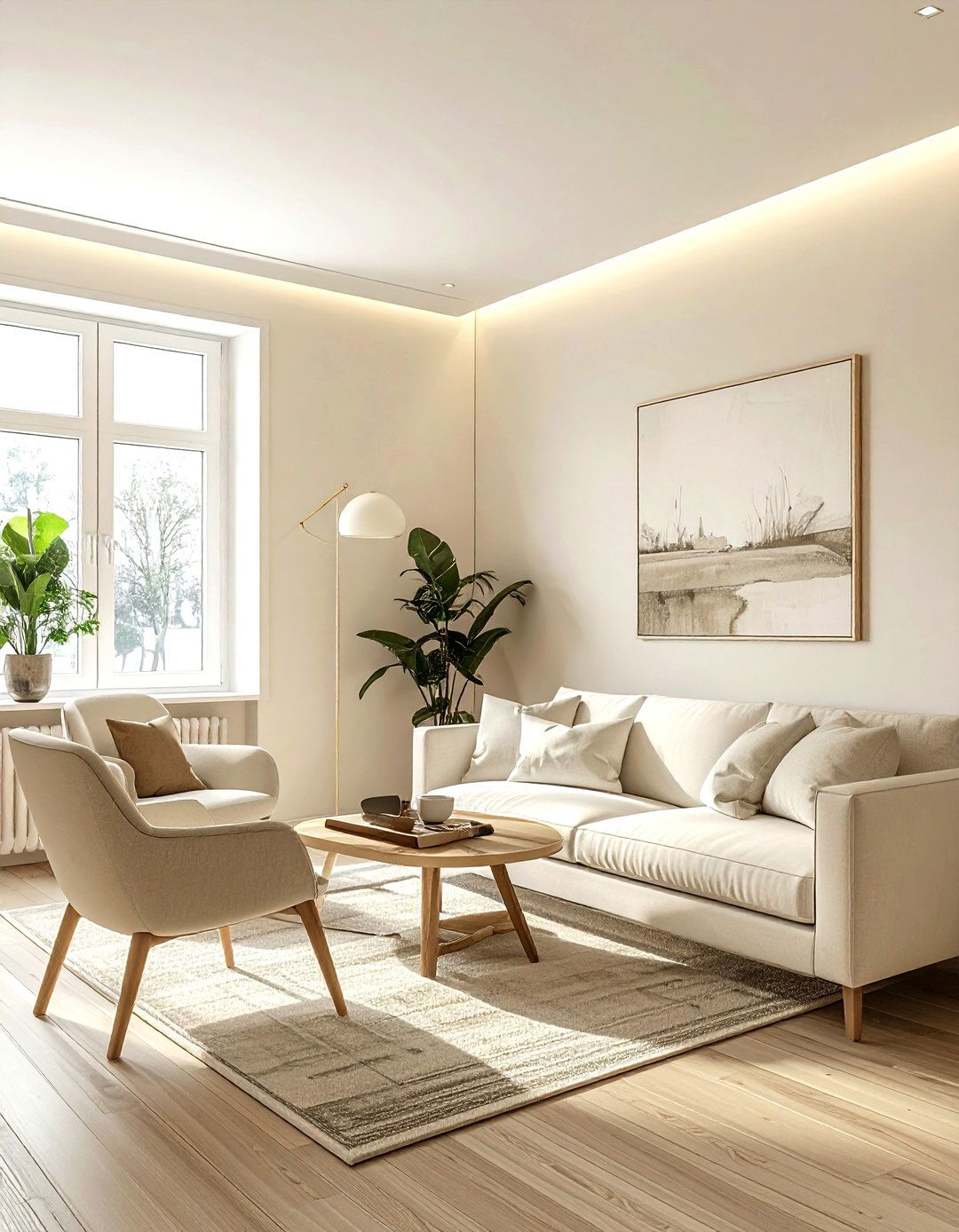 Small Cream Living Room - 30 minimalist cream living room ideas