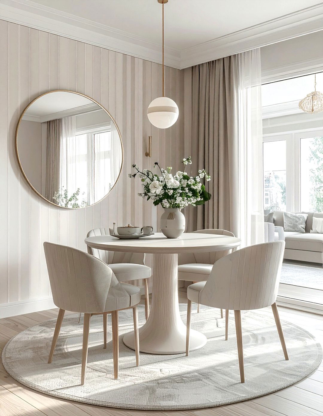 Small Dining Room Striped Wallpaper - 30 striped wallpaper dining room ideas