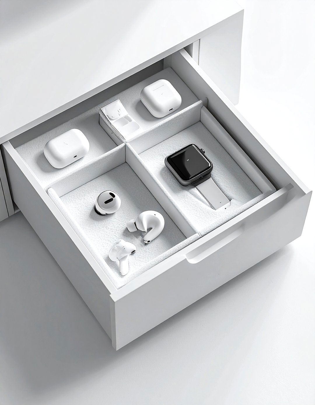 Small Electronics Drawer Tray - 30 living room drawer organization ideas