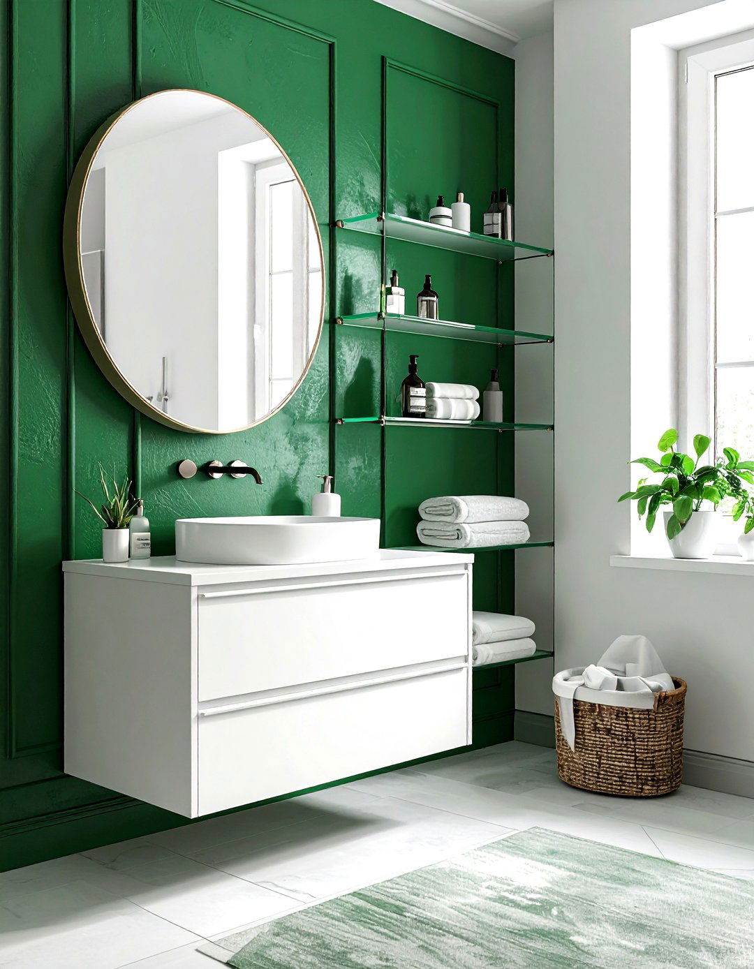 Small Emerald Green Bathroom - 30 emerald bathroom decor ideas