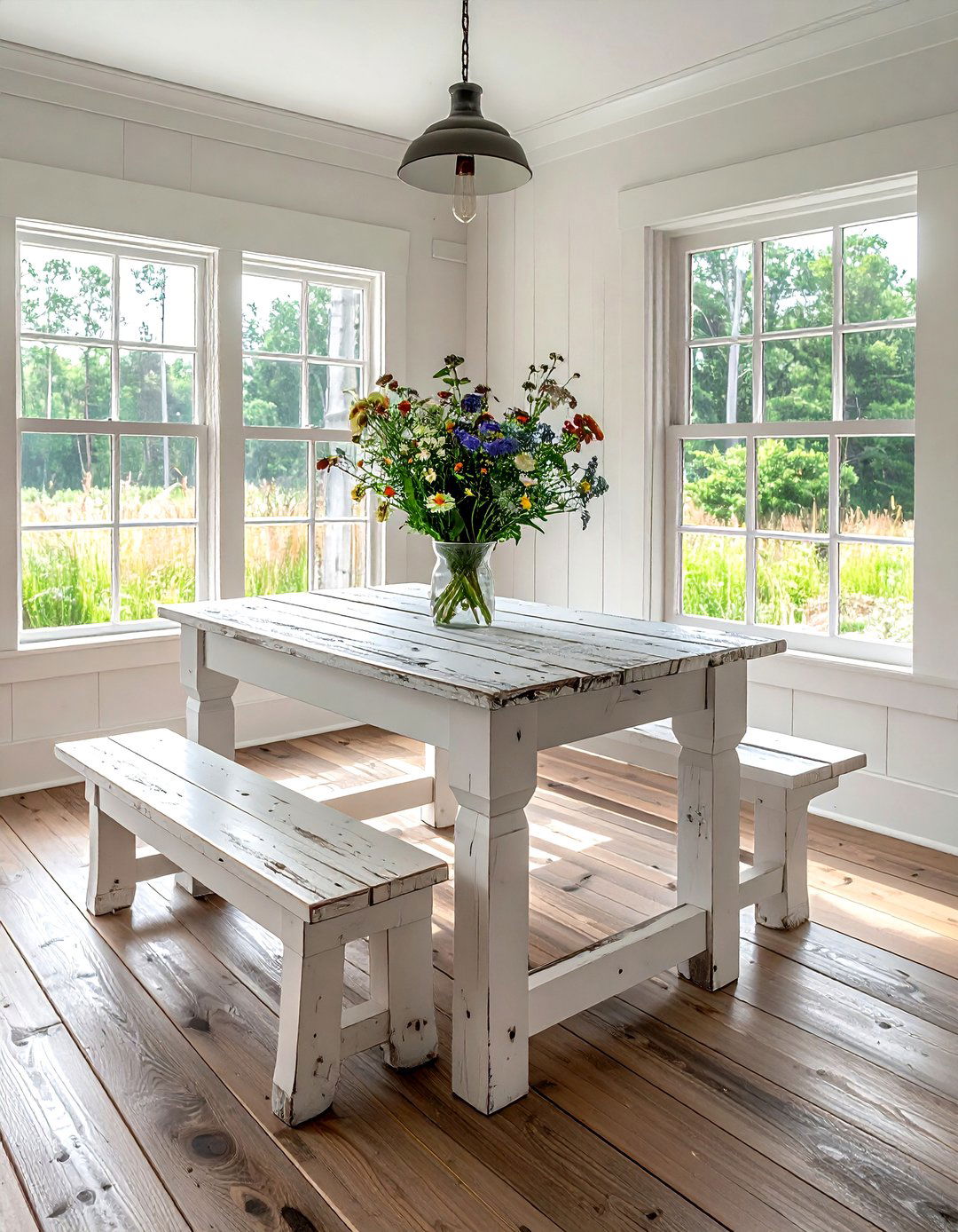 Small Farmhouse Dining Table - 30 compact dining room ideas