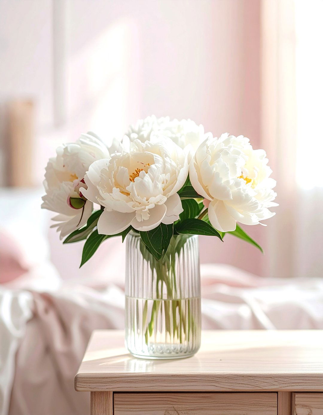 Small Flower Vase - 30 bedside table decor ideas