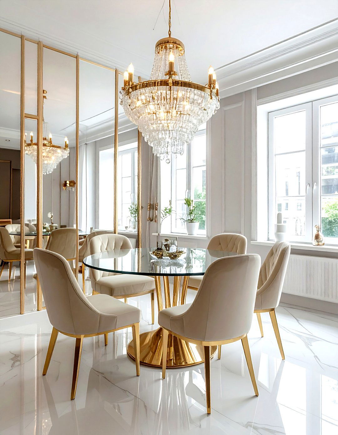Small Glam Dining Room - 30 glam dining room ideas