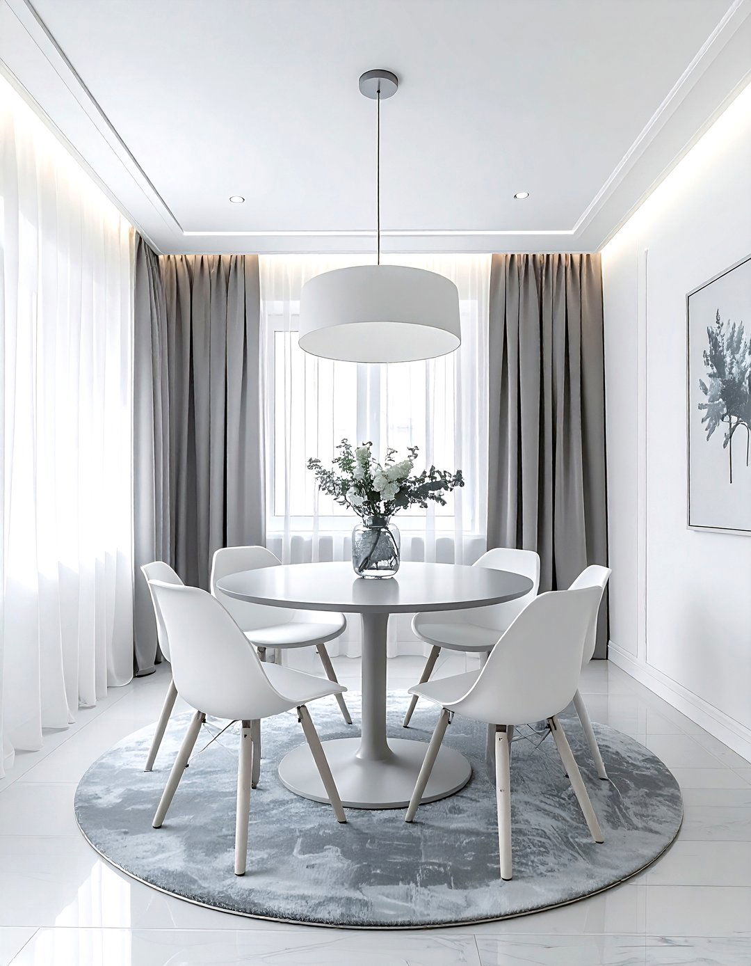 Small Gray And White Dining Room - 30 gray and white dining room ideas