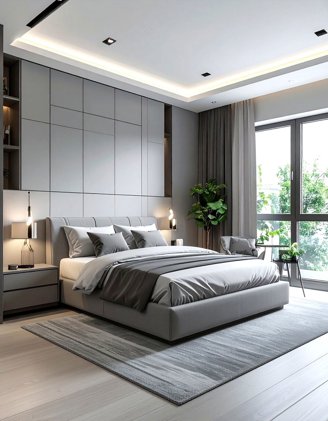 Small Gray Bedroom - 30 modern gray bedroom ideas