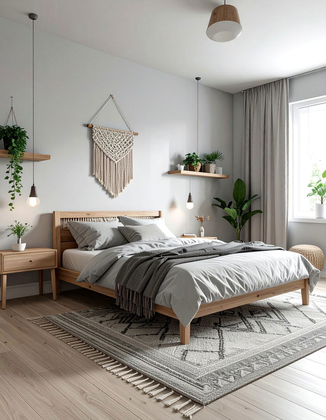 Small Gray Bohemian Bedroom - 30 bohemian gray bedroom ideas