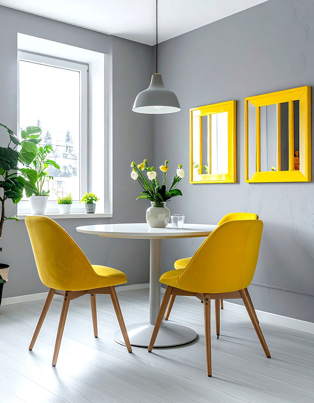 Small Gray Yellow Dining Room - 30 gray yellow dining room ideas