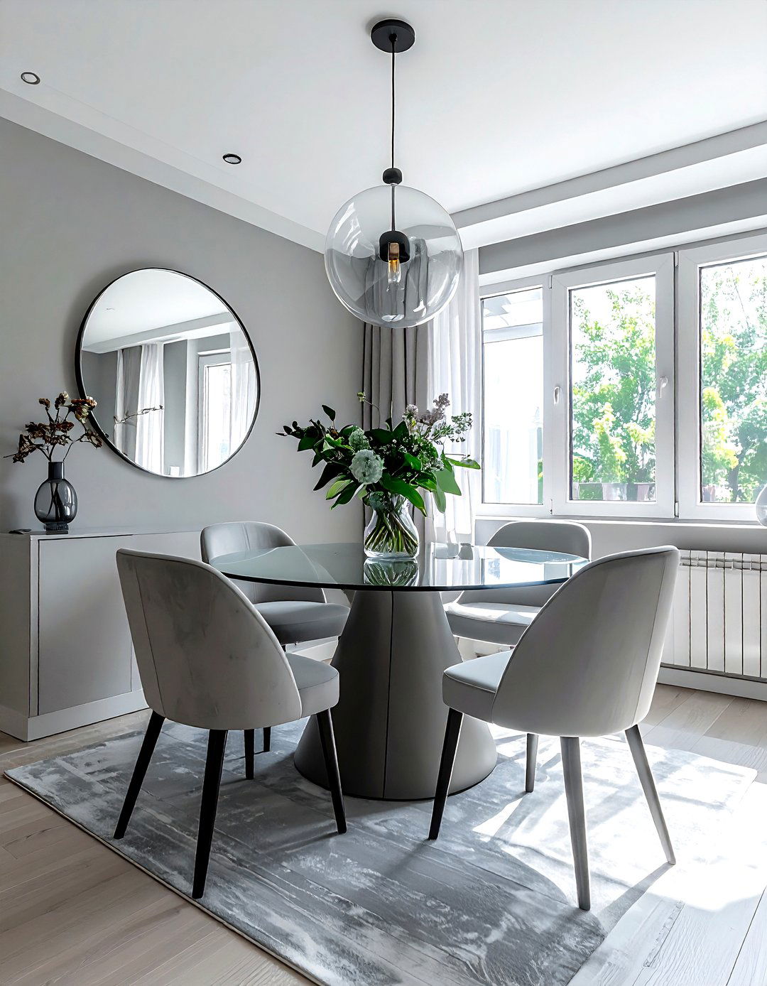 Small Grey Dining Room - 30 grey dining room design ideas
