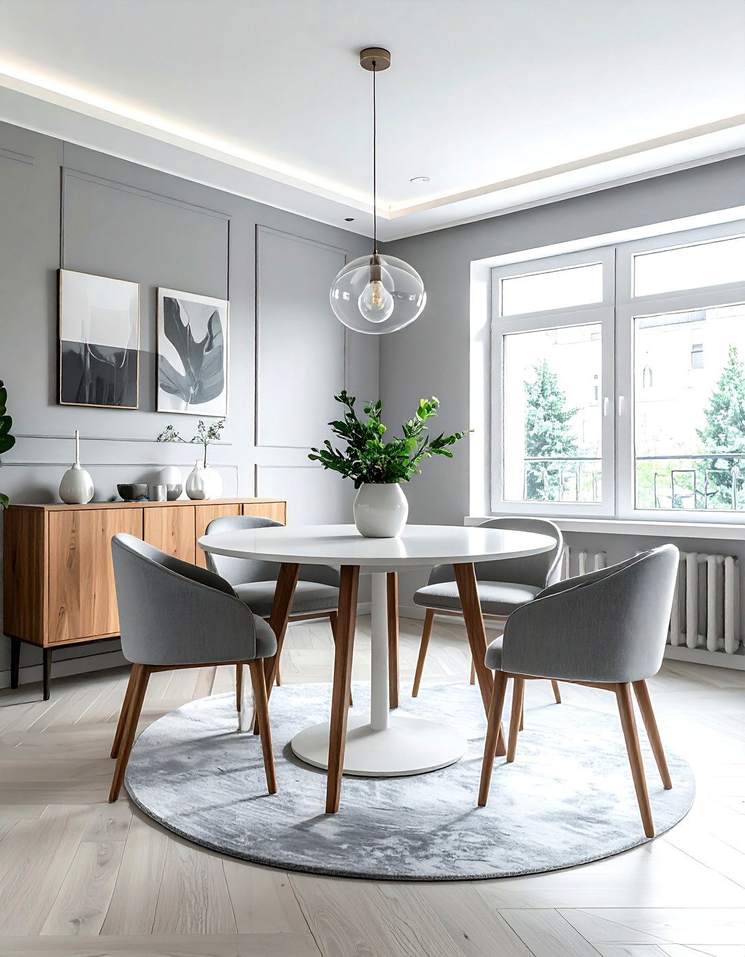 Small Grey Dining Room - 30 grey dining room decor ideas