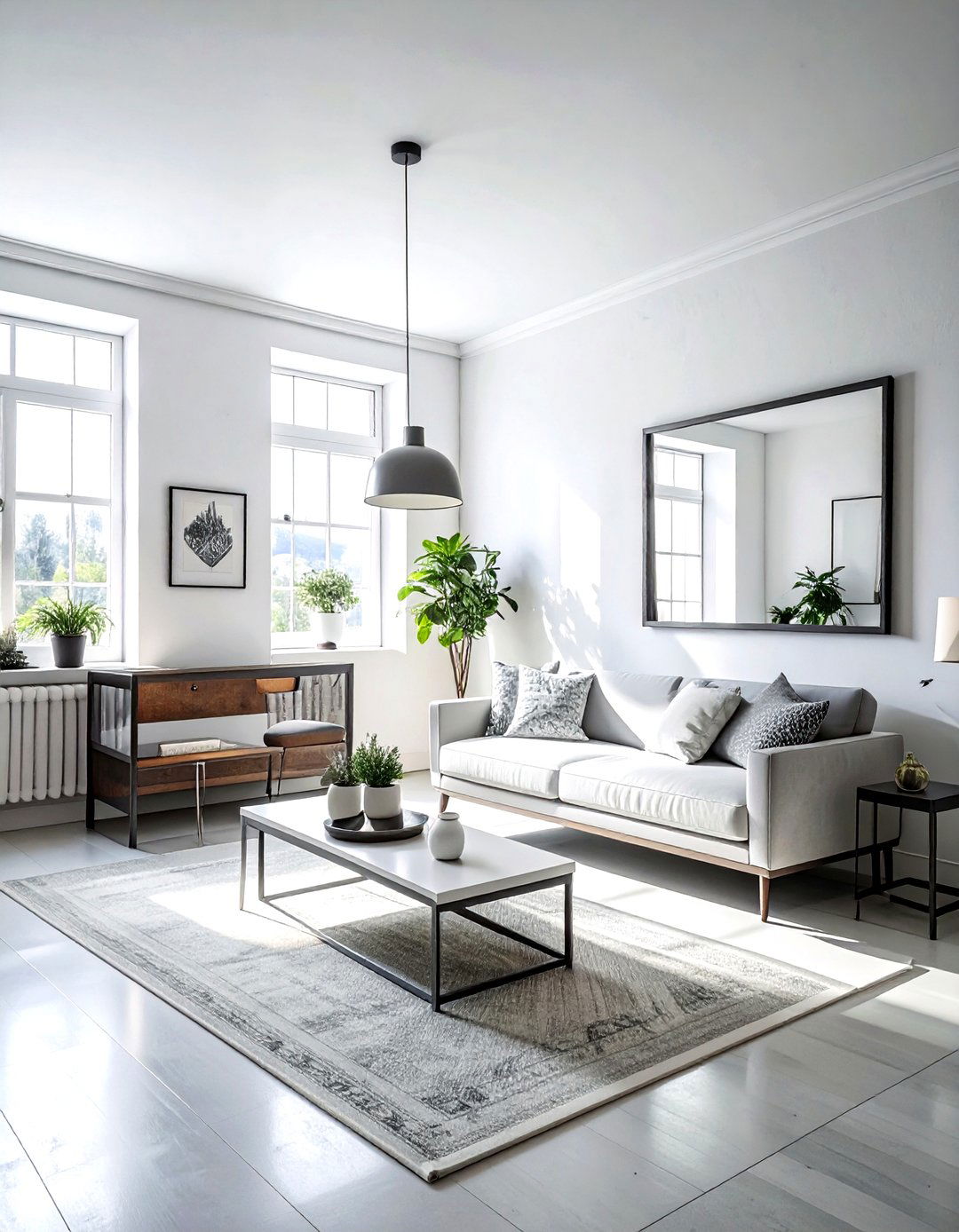 Small Industrial Living Room - 30 industrial white living room ideas