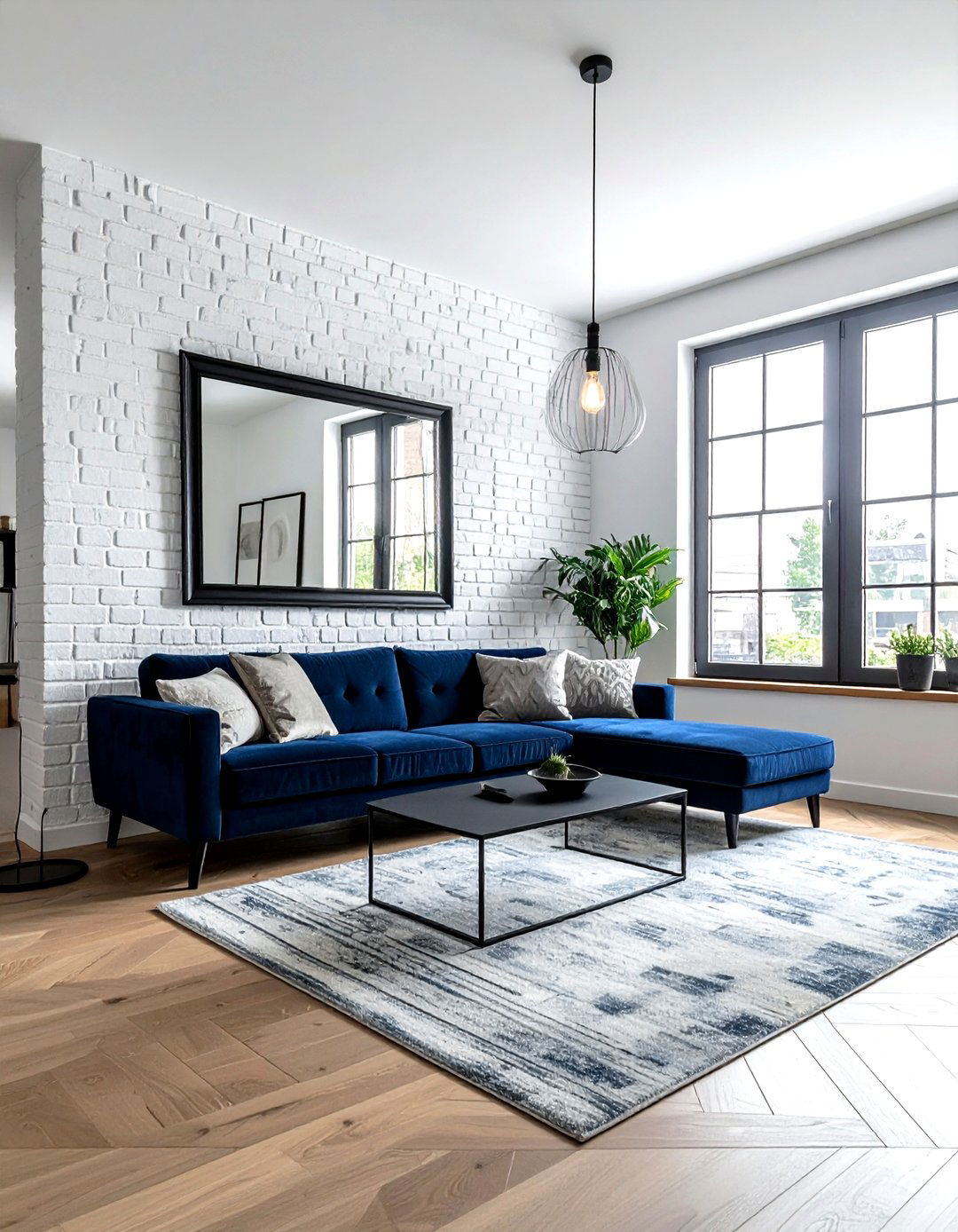 Small Industrial Navy Living Room - 30 industrial navy living room ideas