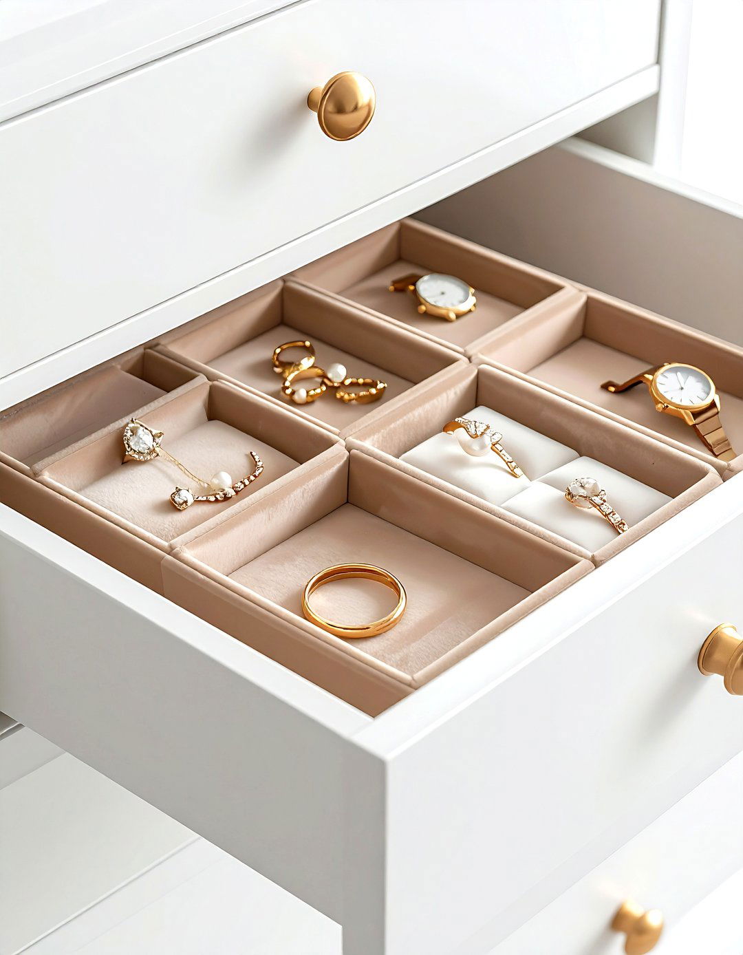 Small Jewelry Trays - 30 bedroom drawer organization ideas