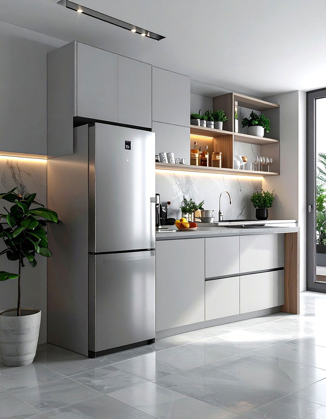 Small Kitchen Built In Refrigerator - 30 built-in refrigerator kitchen ideas