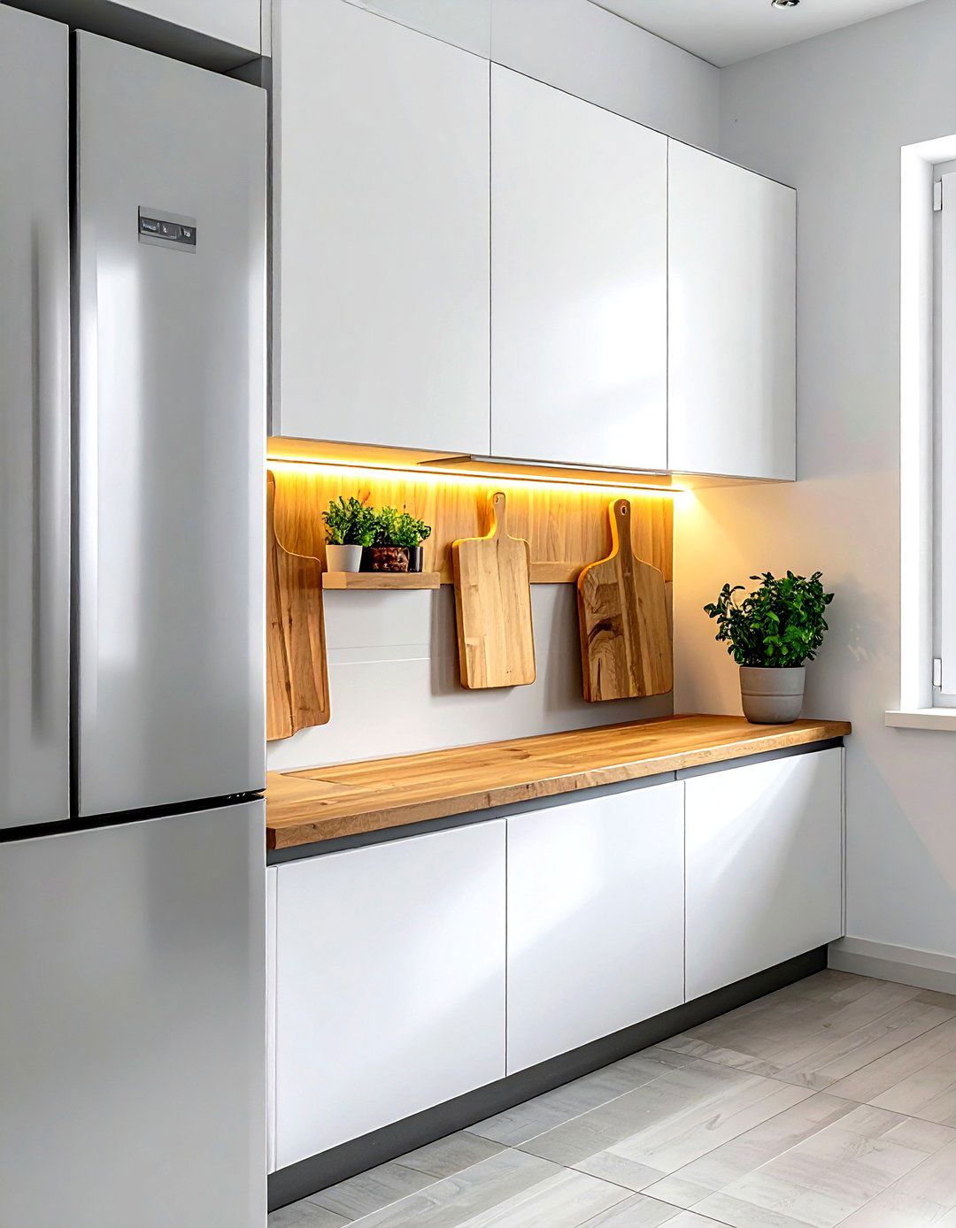 Small Kitchen Cutting Board Nook - 30 kitchen cutting board display ideas