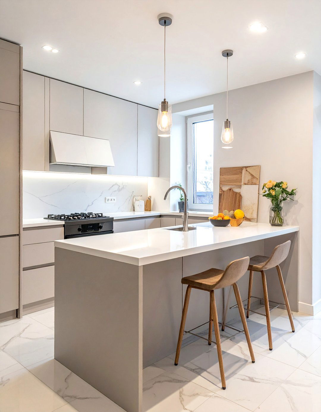 Small Kitchen White Countertop - 30 white countertop kitchen ideas