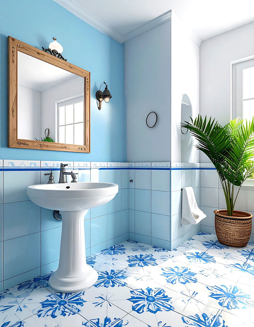 Small Mexican Bathroom - 30 Mexican tile bathroom ideas