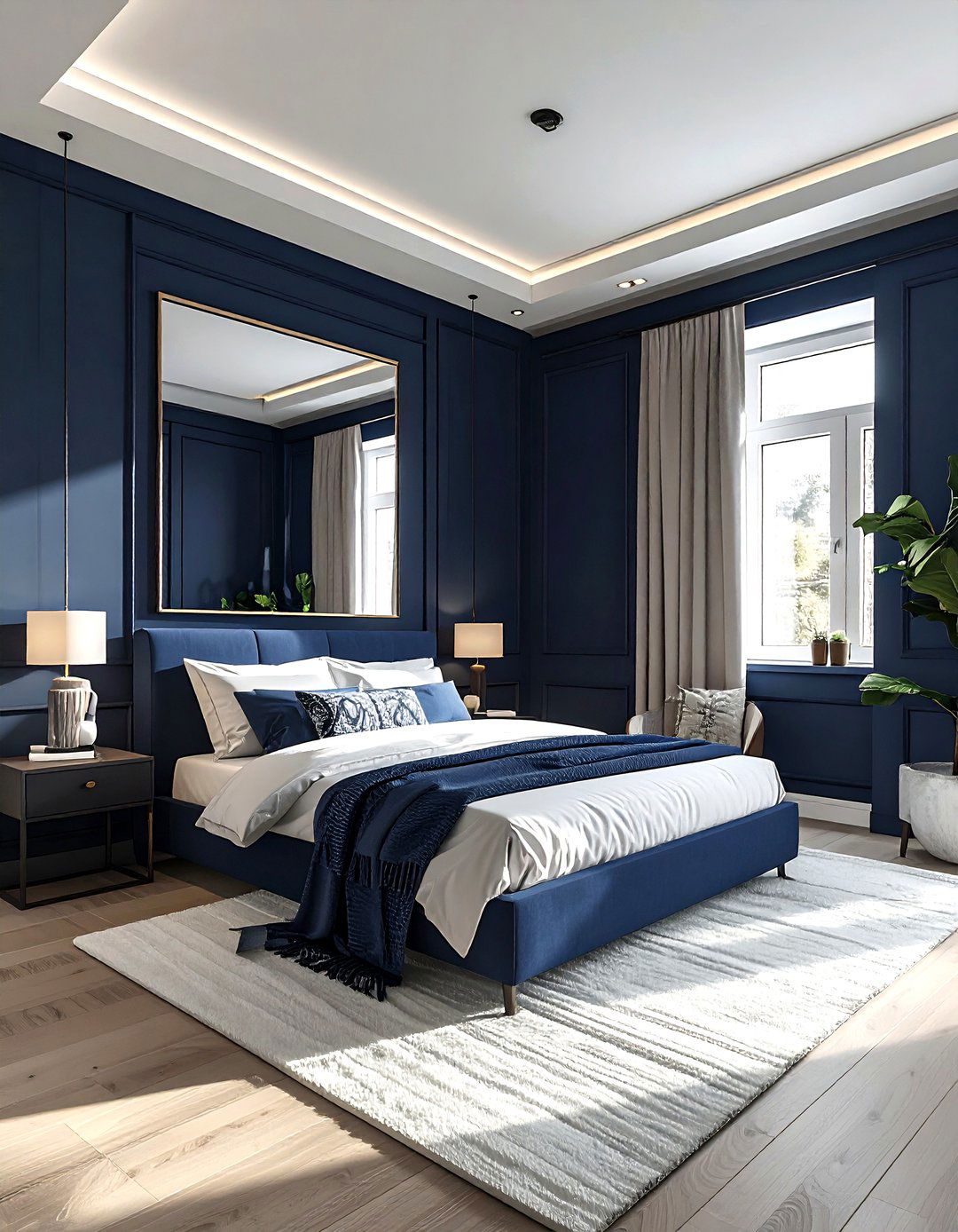 Small Navy Bedroom - 30 navy bedroom design ideas