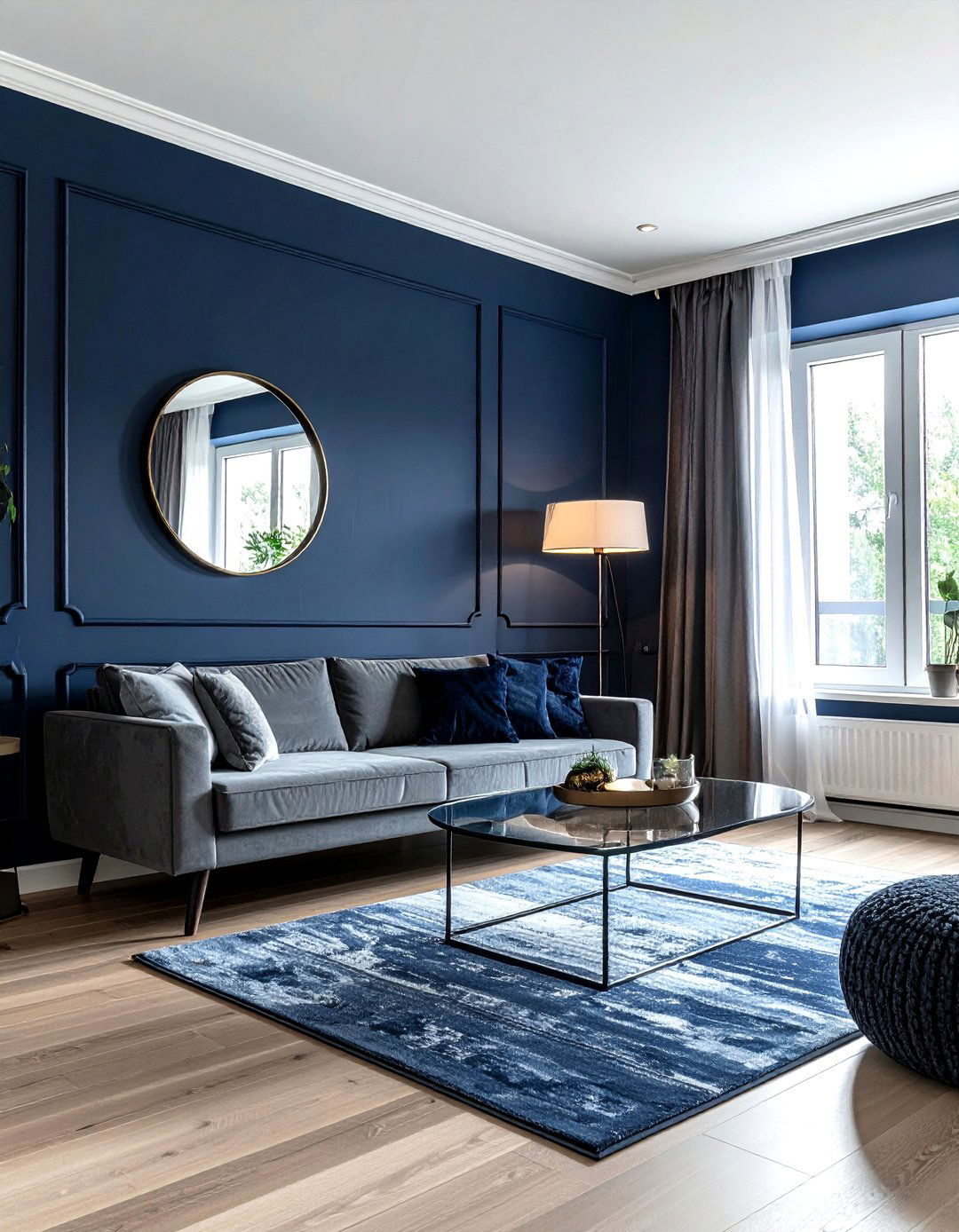 Small Navy Living Room - 30 minimalist navy living room ideas