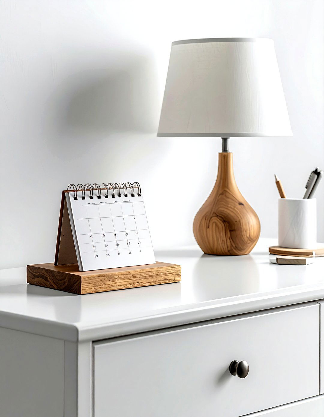 Small Paper Calendar - 30 dresser top styling ideas