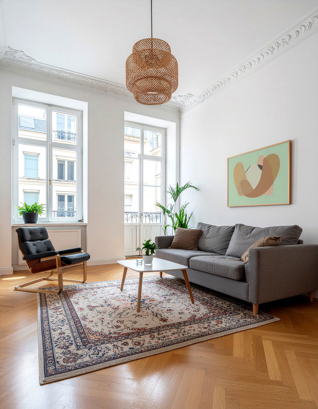 Small Parisian studio layout - 30 Parisian living room ideas