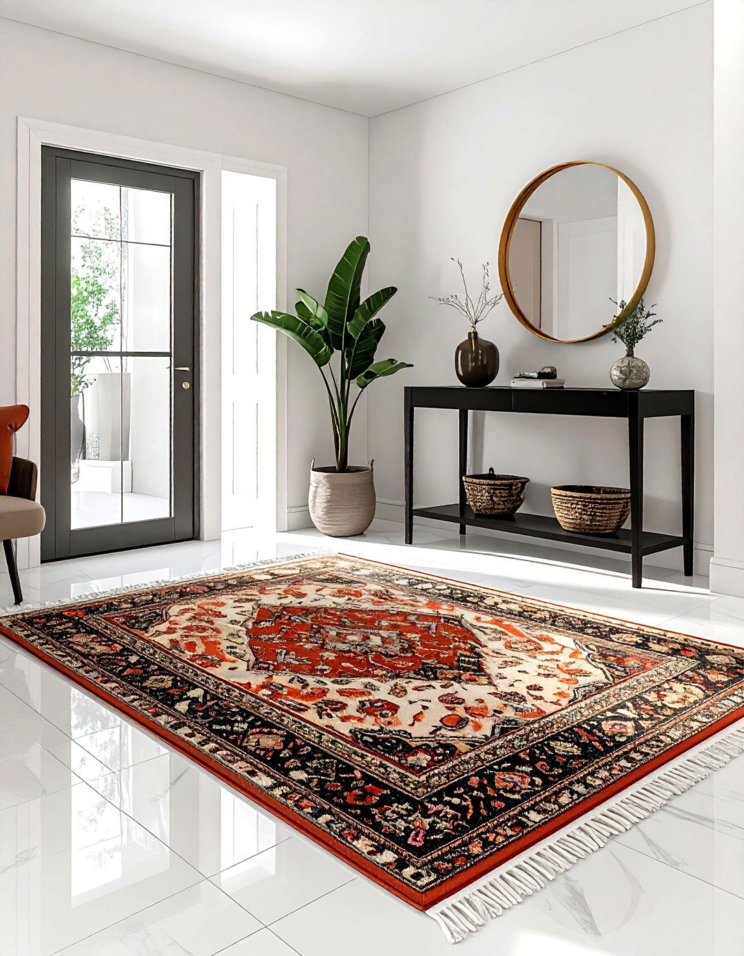 Small Persian rug entryway - 30 Persian rug ideas
