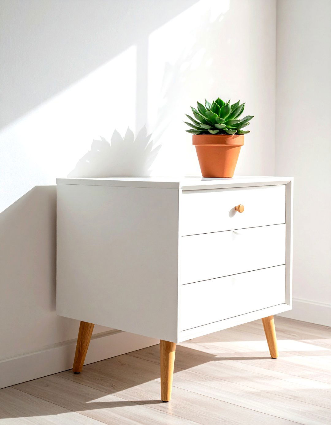 Small Potted Plant - 30 chest of drawers decor ideas