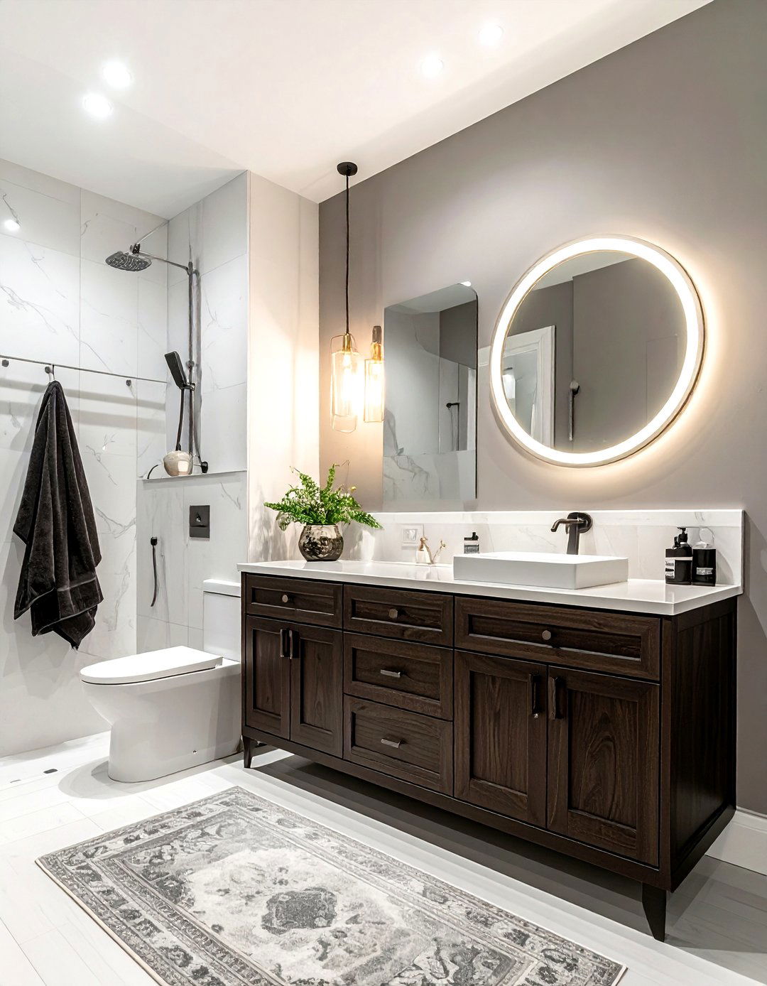Small Powder Room Layout - 30 bathroom furniture placement