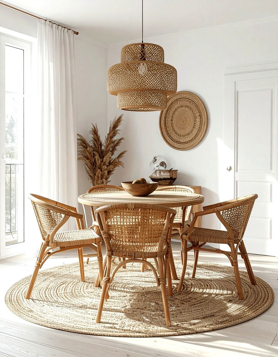Small Rattan Dining Room - 30 rattan dining room ideas