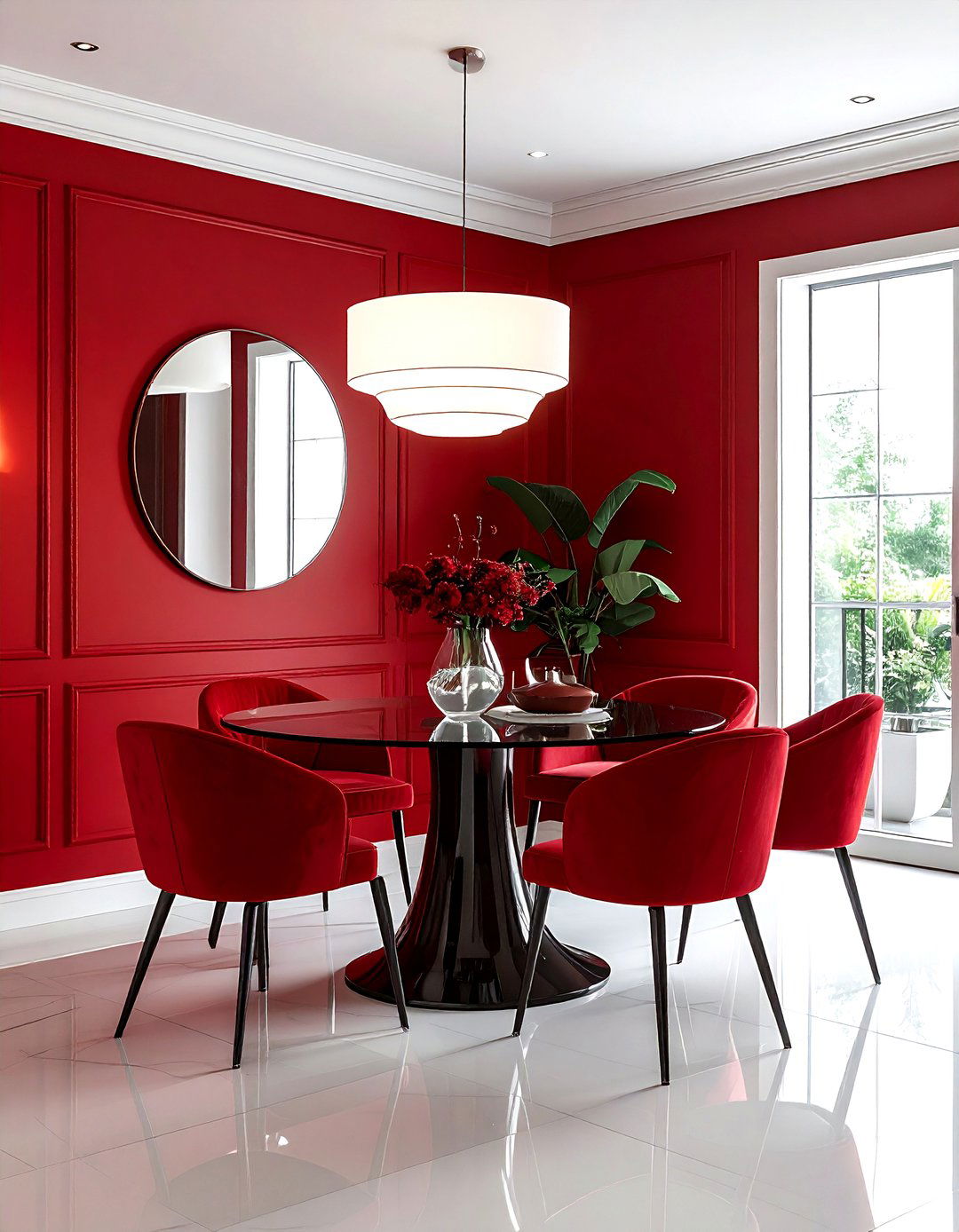 Small Red Dining Room - 30 red dining room ideas