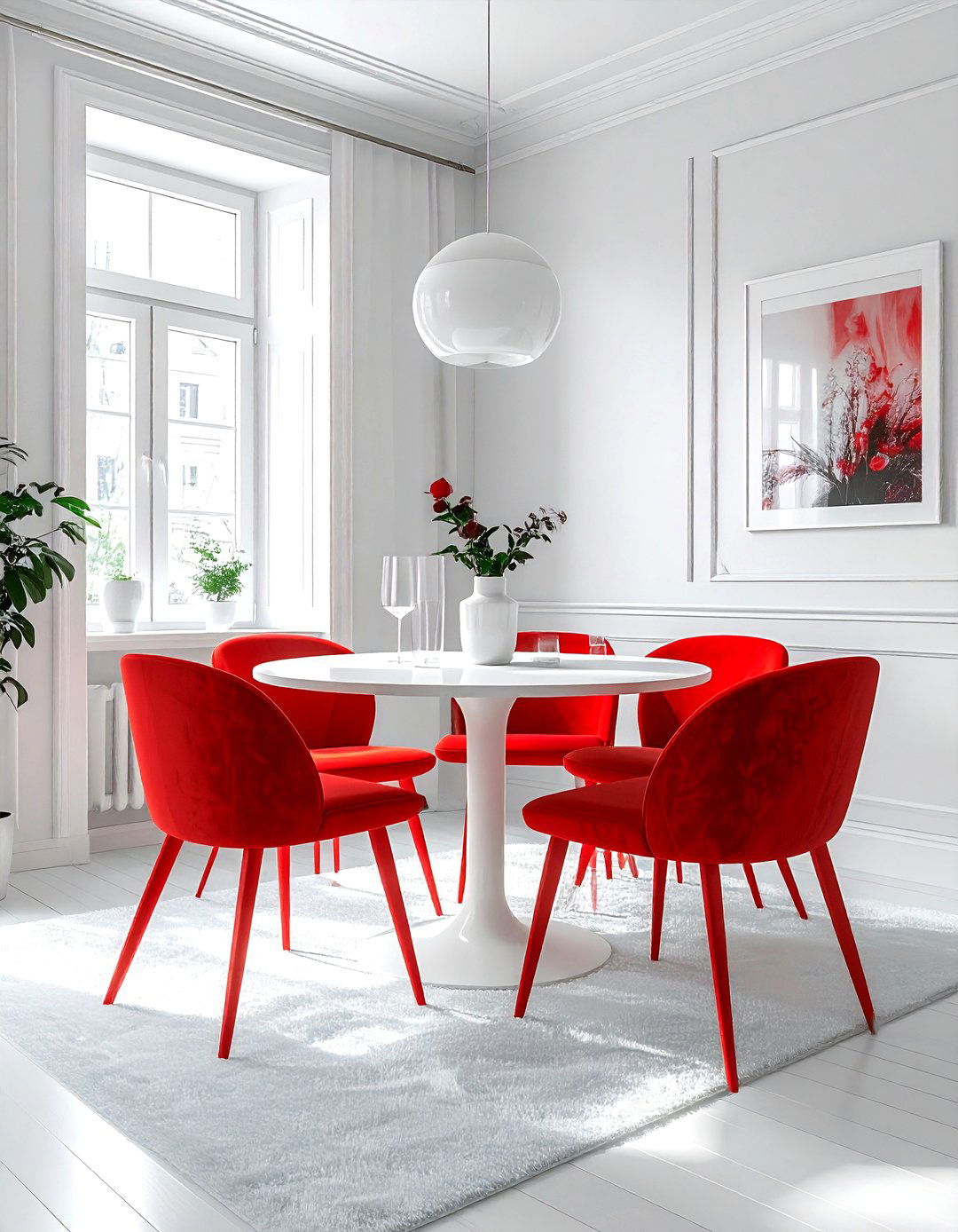 Small Red White Dining Room Solution - 30 red and white dining room ideas