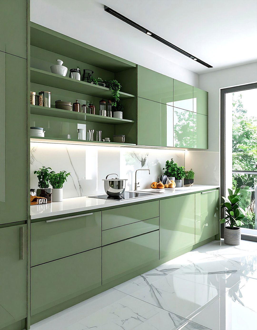 Small Sage Green Kitchen - 30 sage green kitchen ideas