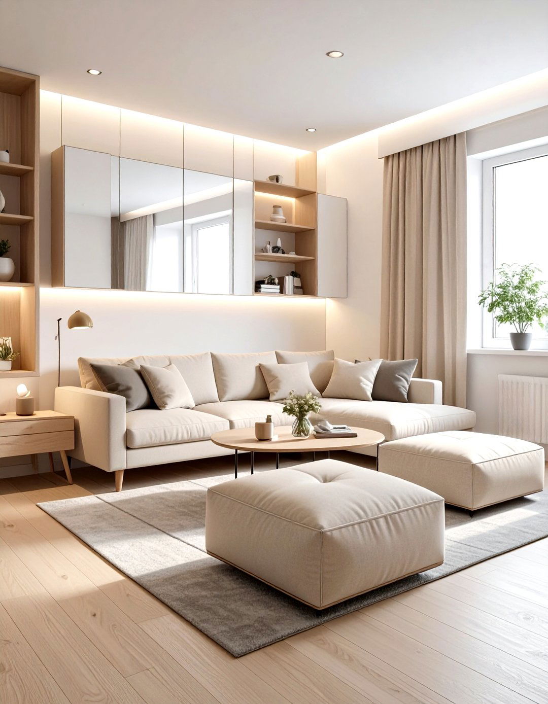 Small Scandinavian Living Room - 30 scandinavian beige living room ideas