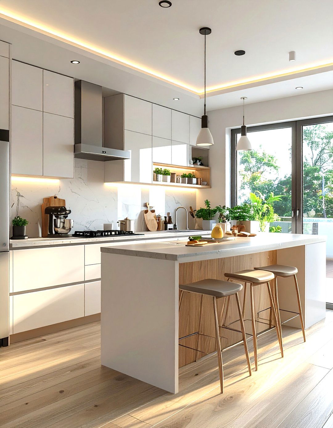 Small Smart Kitchen - 30 GE Profile kitchen ideas