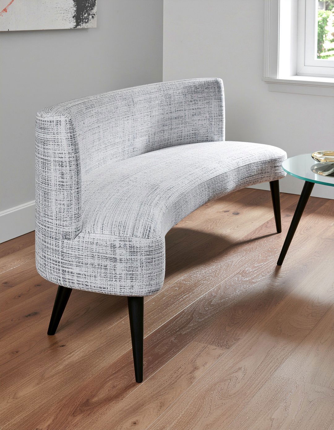 Small Space Curved Dining Bench - 30 curved dining bench ideas