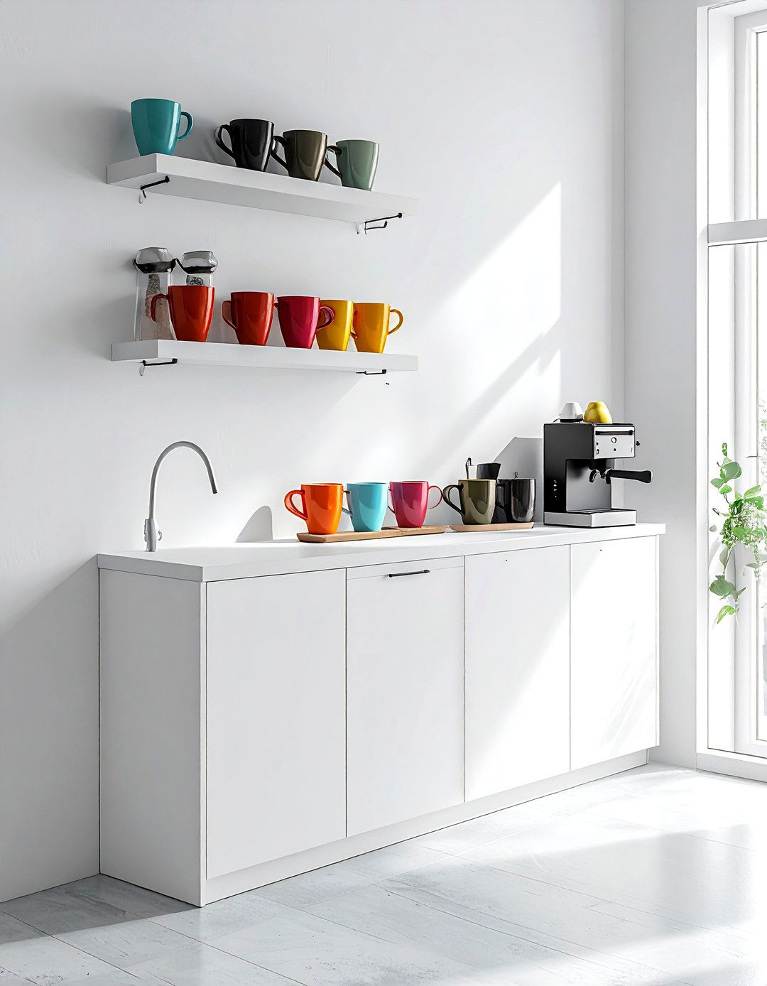 Small Space Drink Shelf - 30 dining room drink station ideas