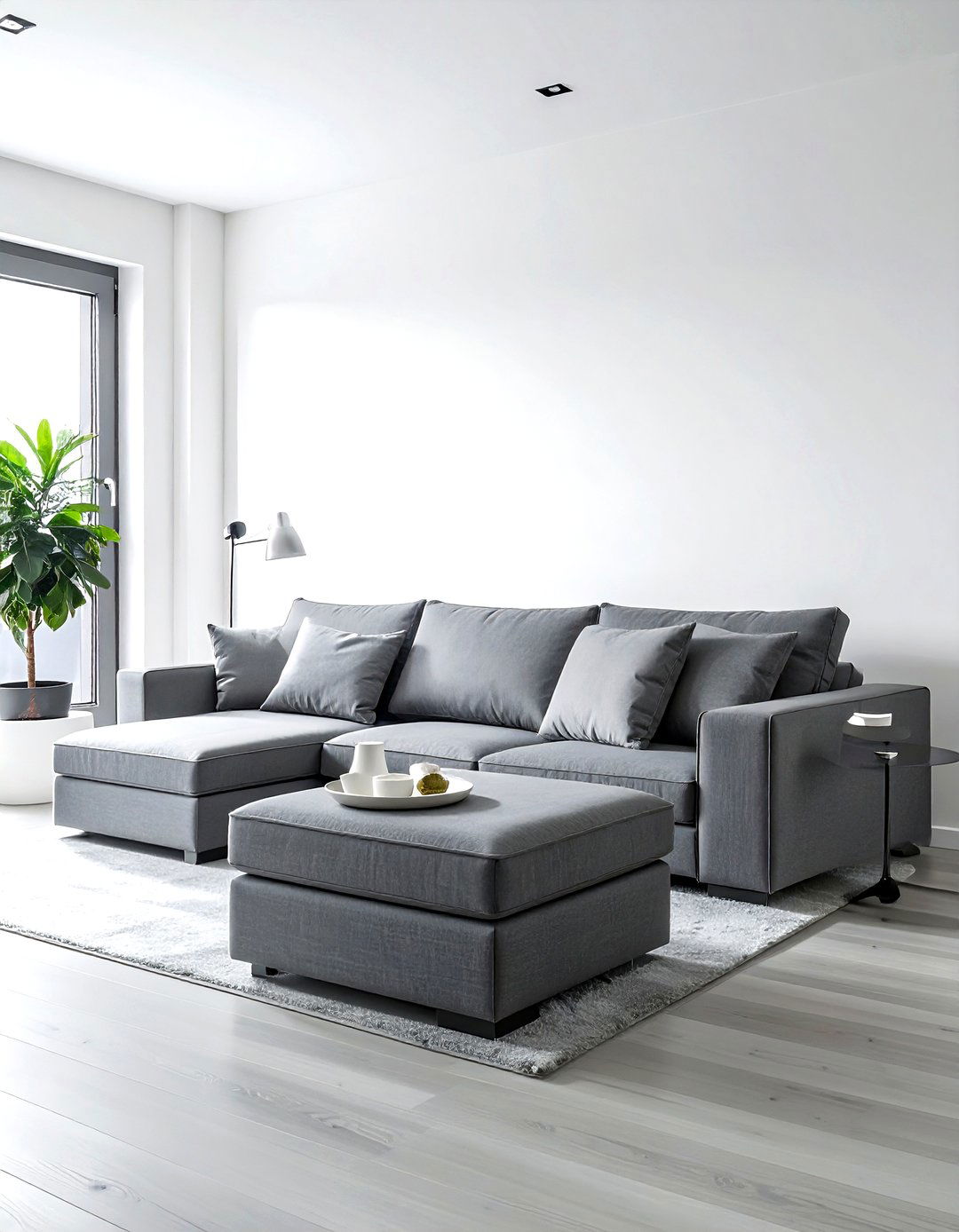 Small Space Gray Multifunctional Furniture - 30 gray living room furniture ideas