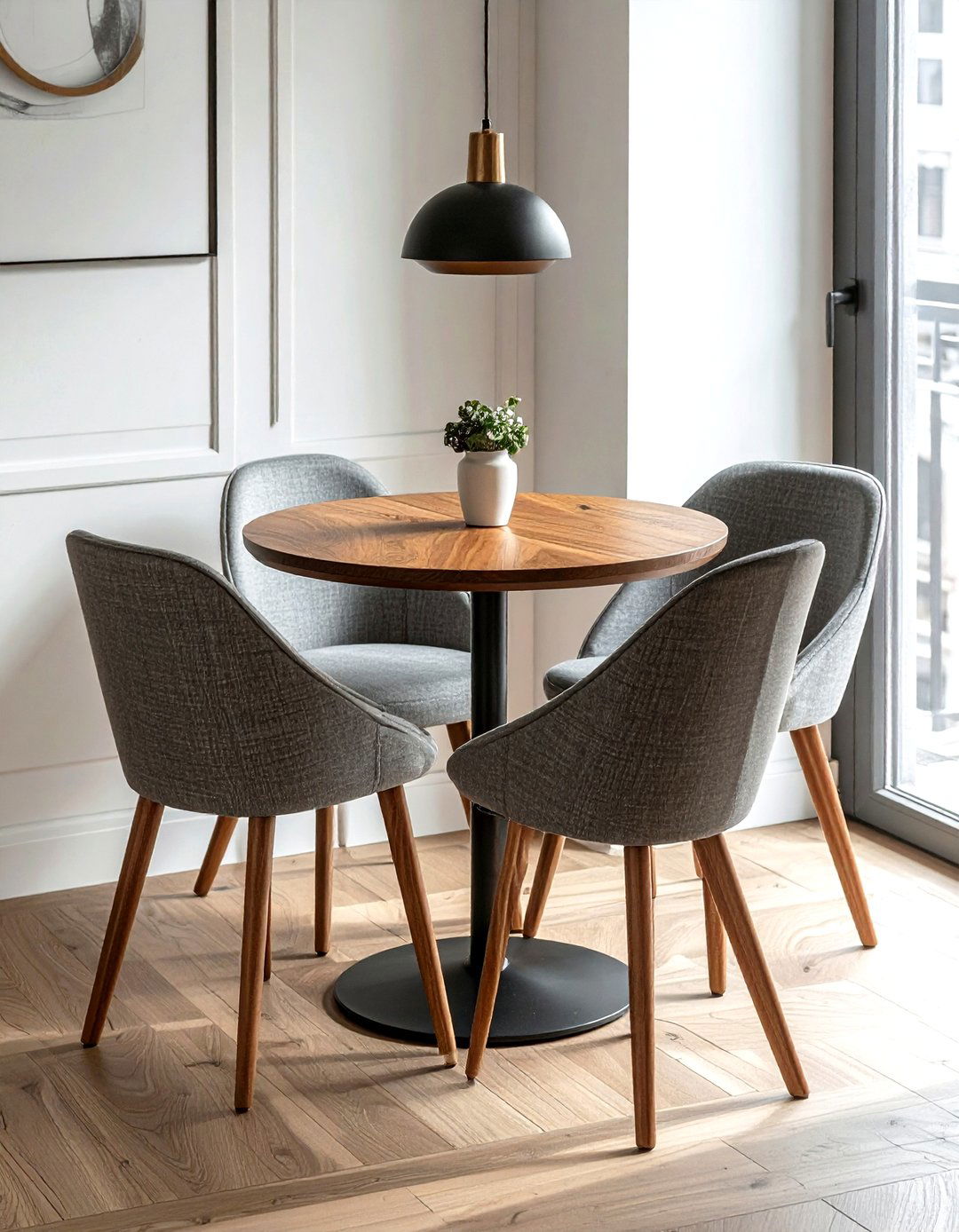 Small Space Wood Bistro Table - 30 wood dining table ideas