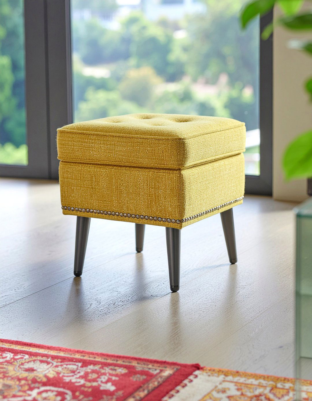 Small Square Footstool - 30 living room footstool ideas