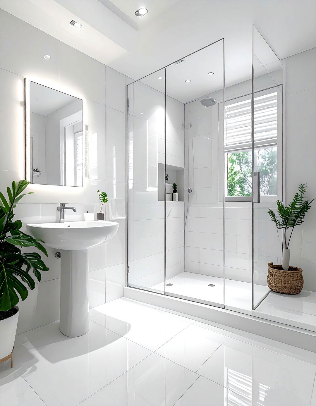 Small White Bathroom - 30 white bathroom design ideas