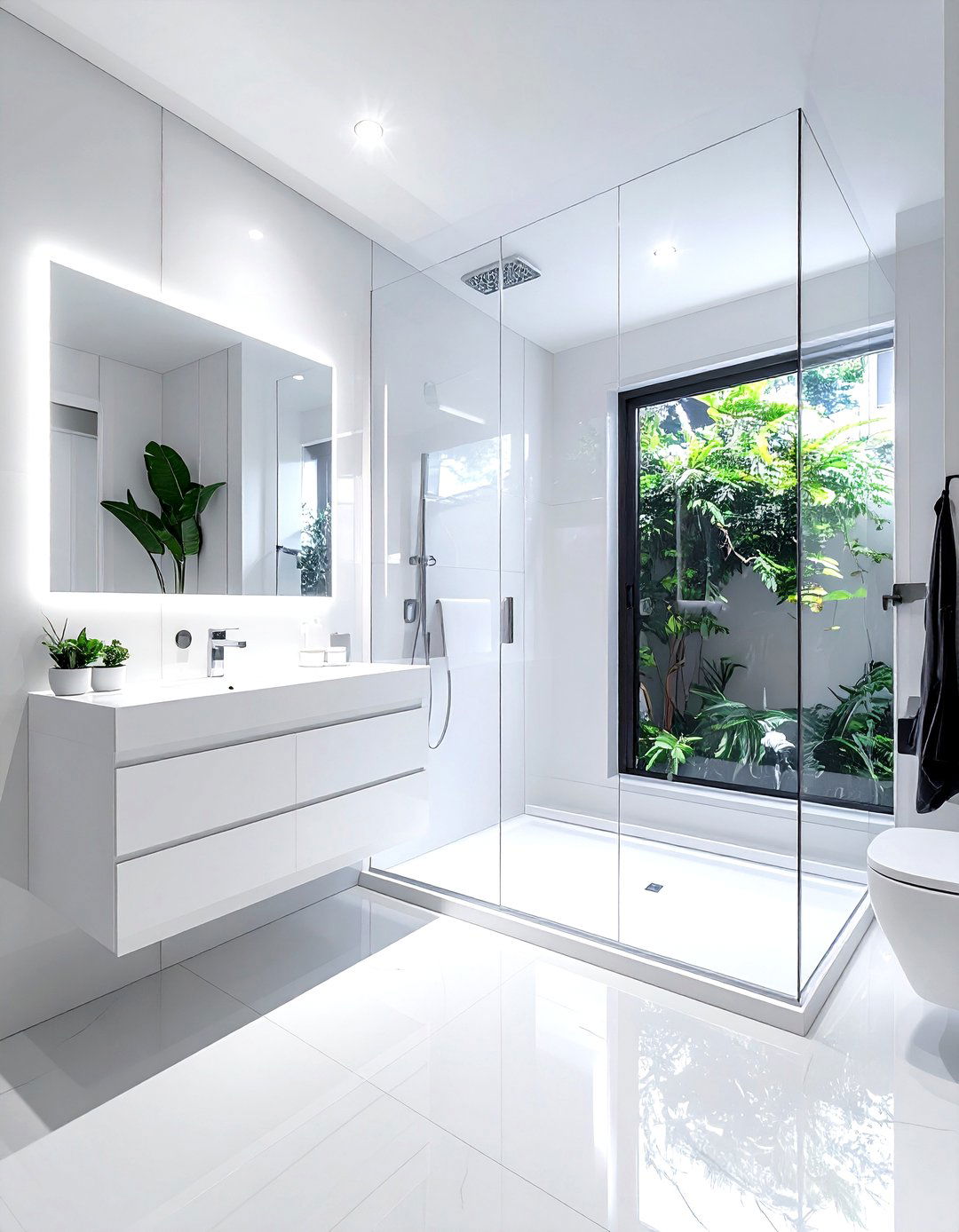 Small White Bathroom Layout - 30 white and white bathroom ideas