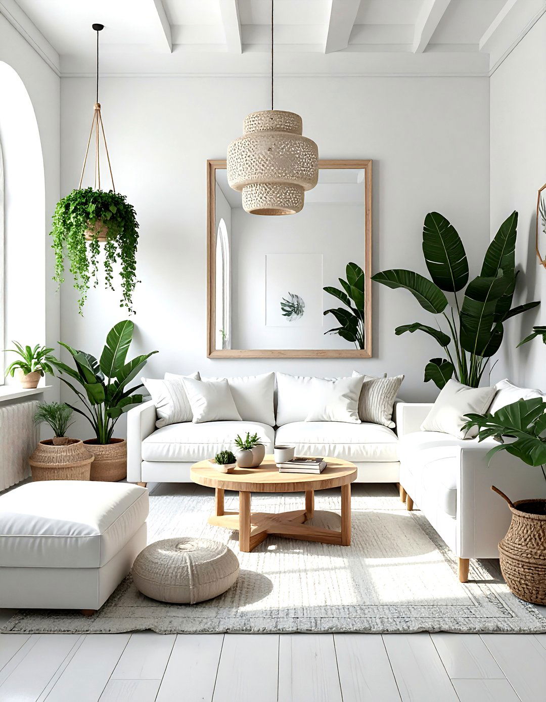 Small White Bohemian Living Room - 30 bohemian white living room ideas