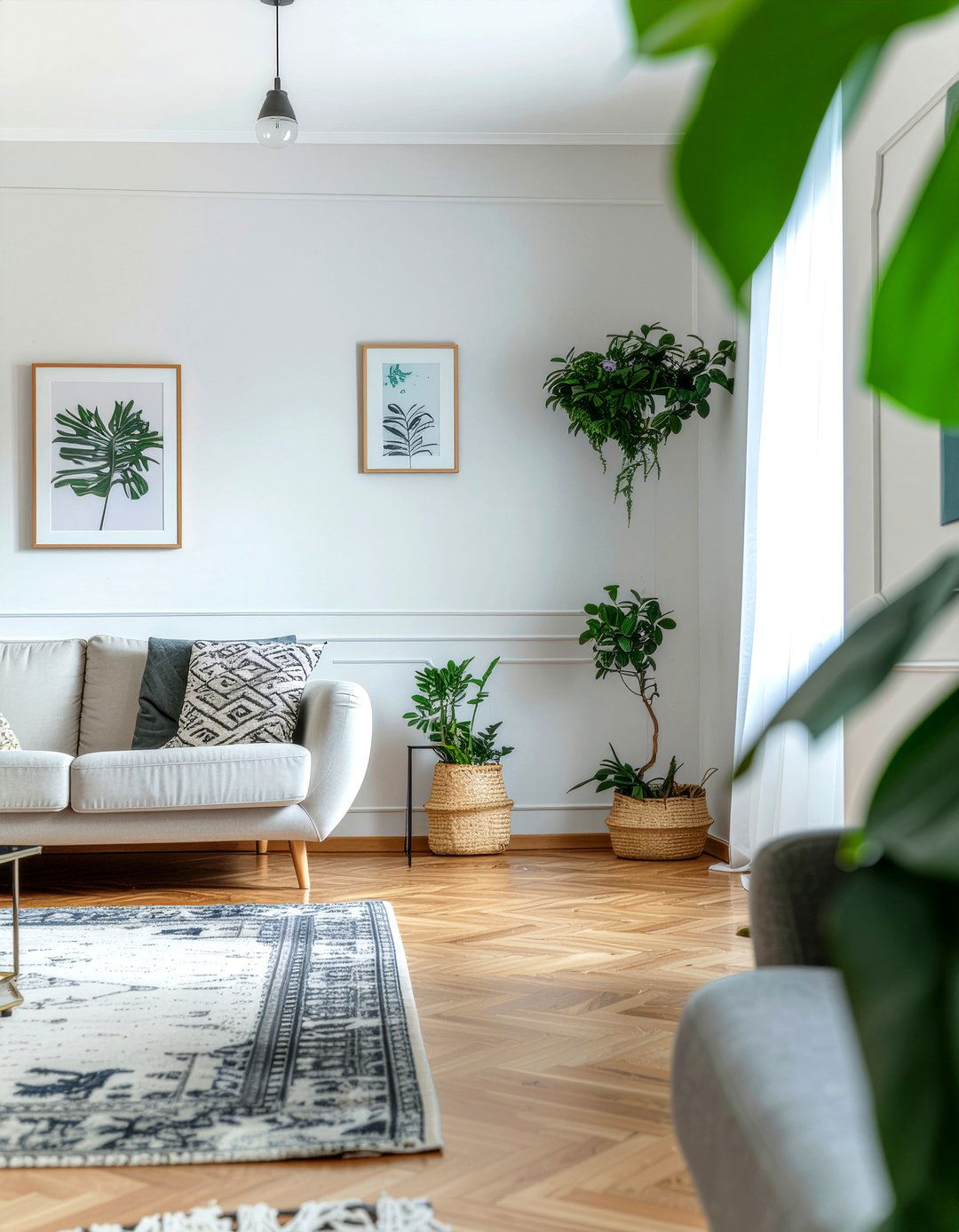 Small Whiteboard - 30 command strip living room ideas