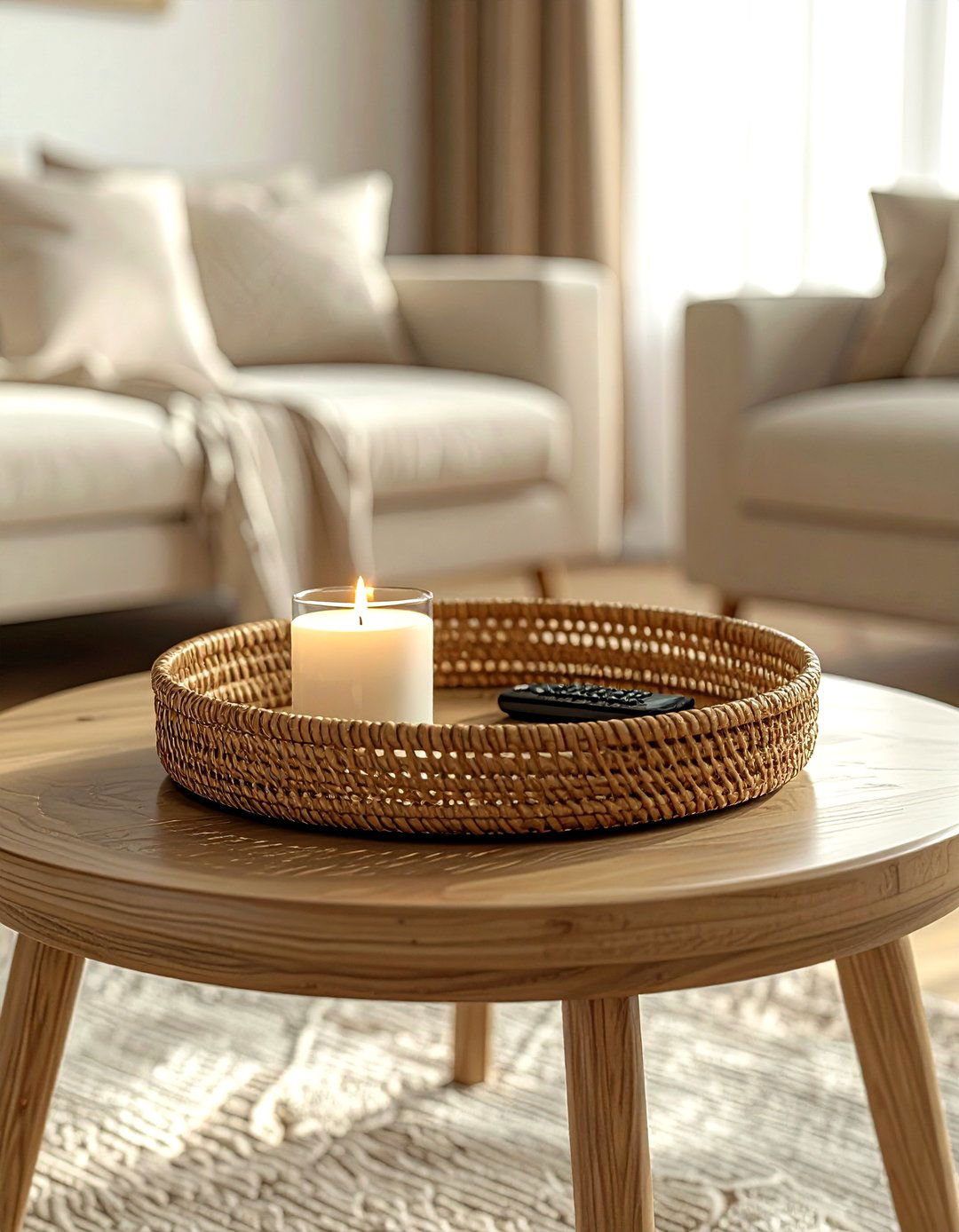 Small Wicker Tray - 30 storage basket ideas