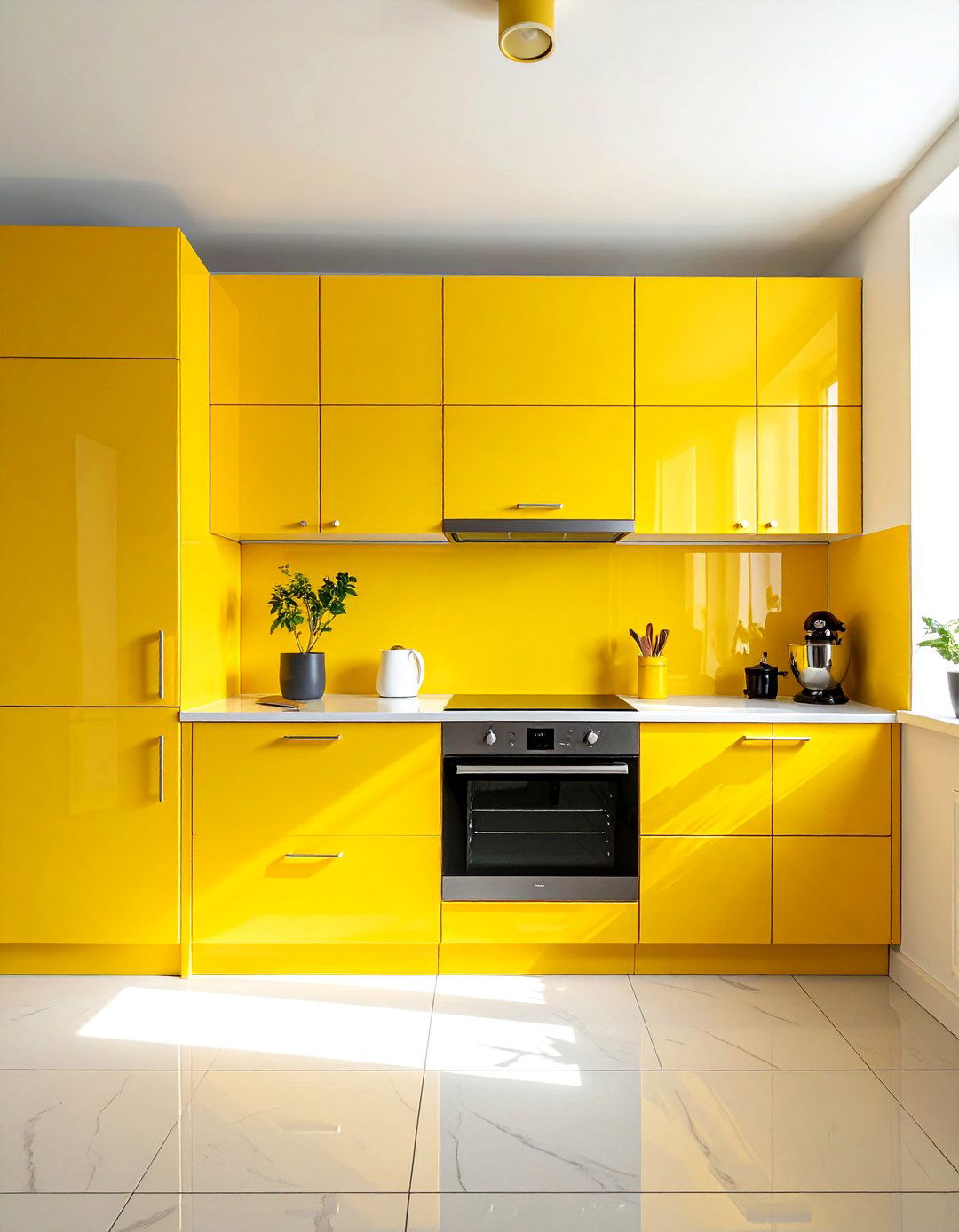 Small Yellow Kitchen - 30 yellow kitchen ideas