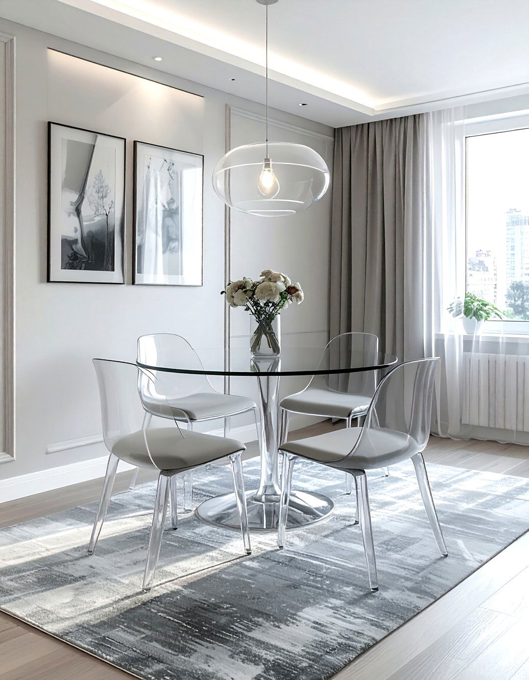 Small apartment dining area - 30 Park Avenue dining room ideas