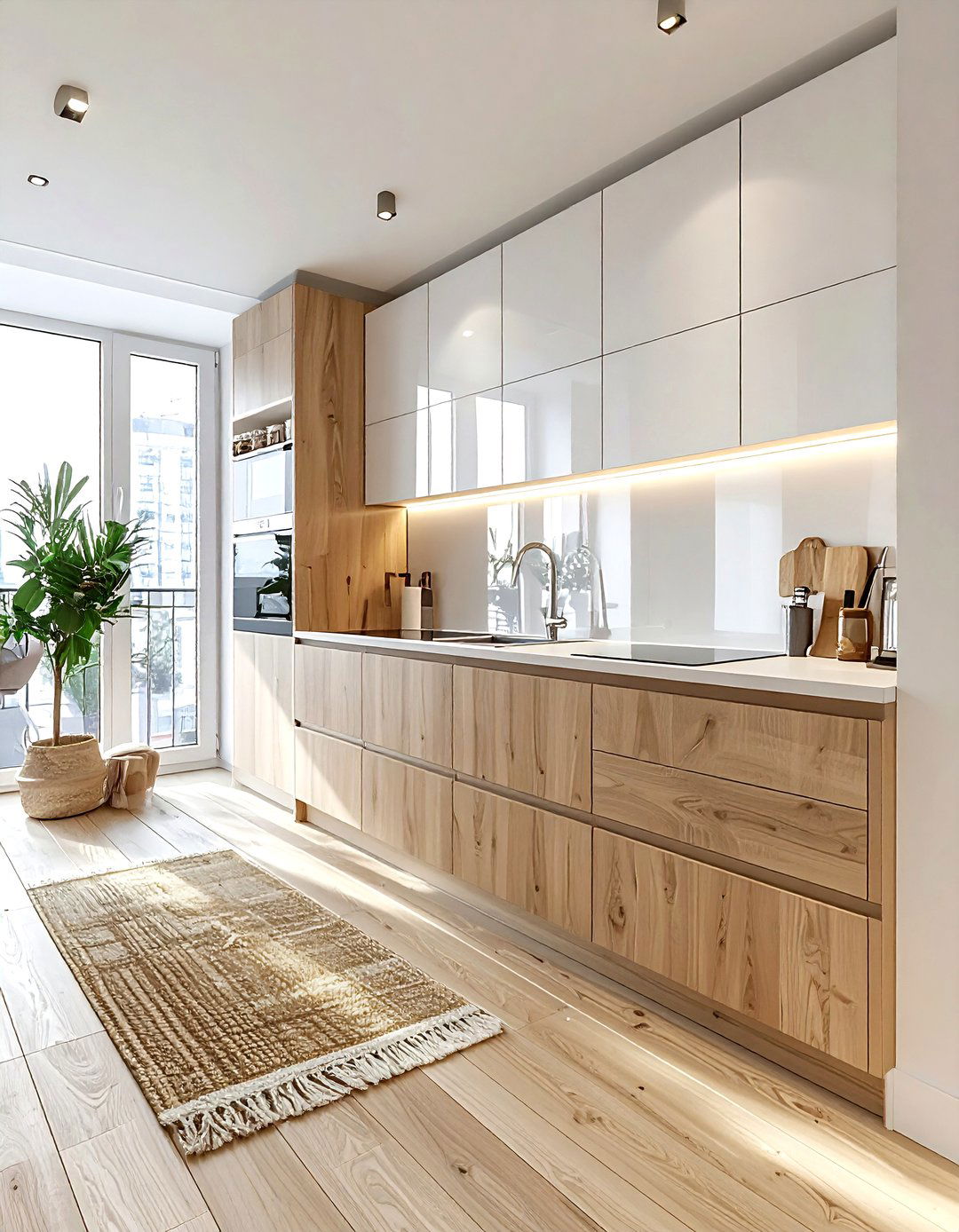 Small apartment kitchen - 30 cozy kitchen settings