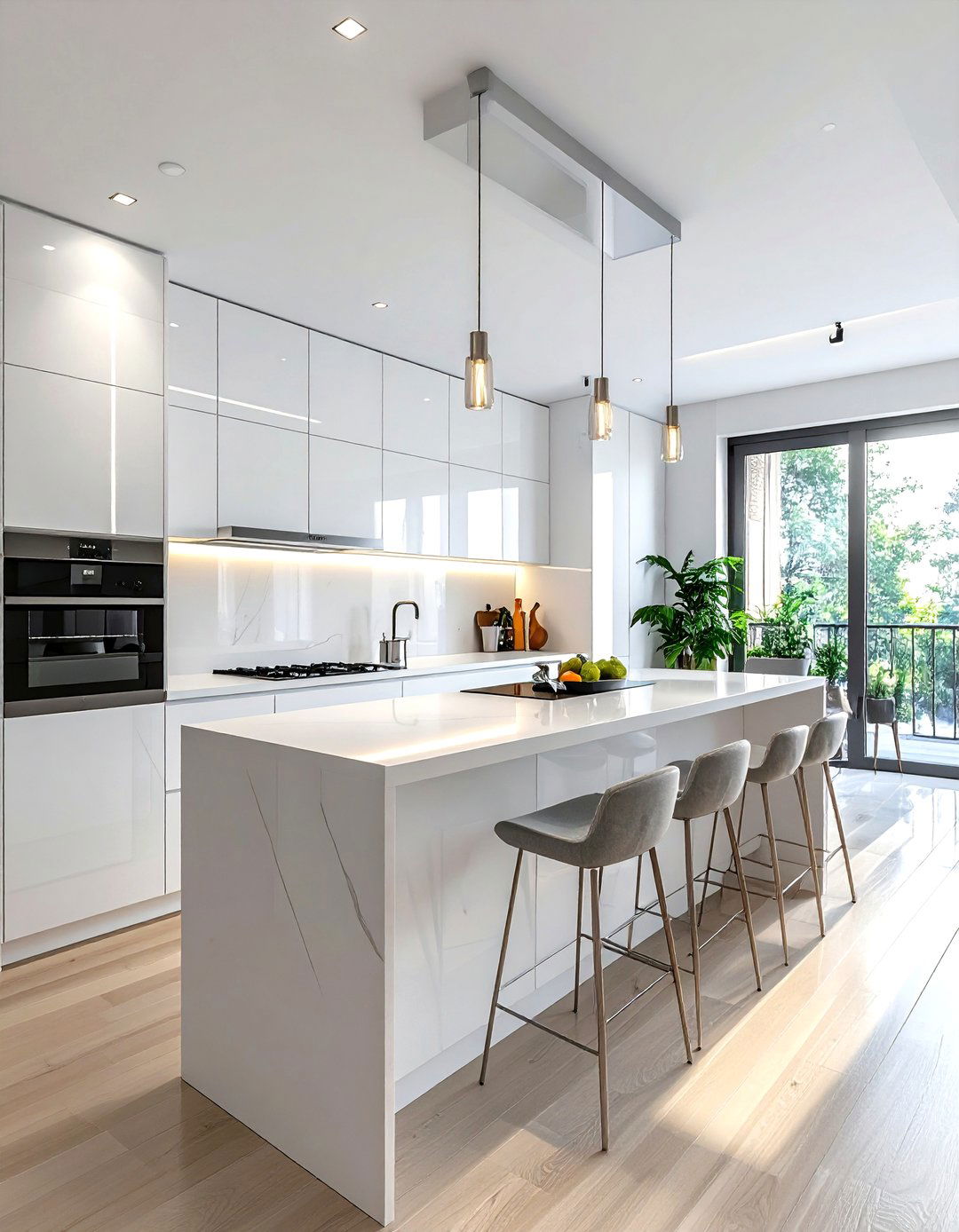 Small apartment kitchen layout - 30 polished kitchen ideas