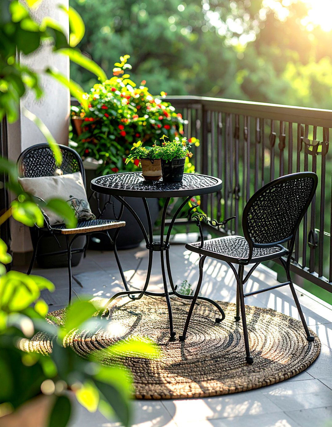 Small balcony furniture - 30 Real Simple decor ideas