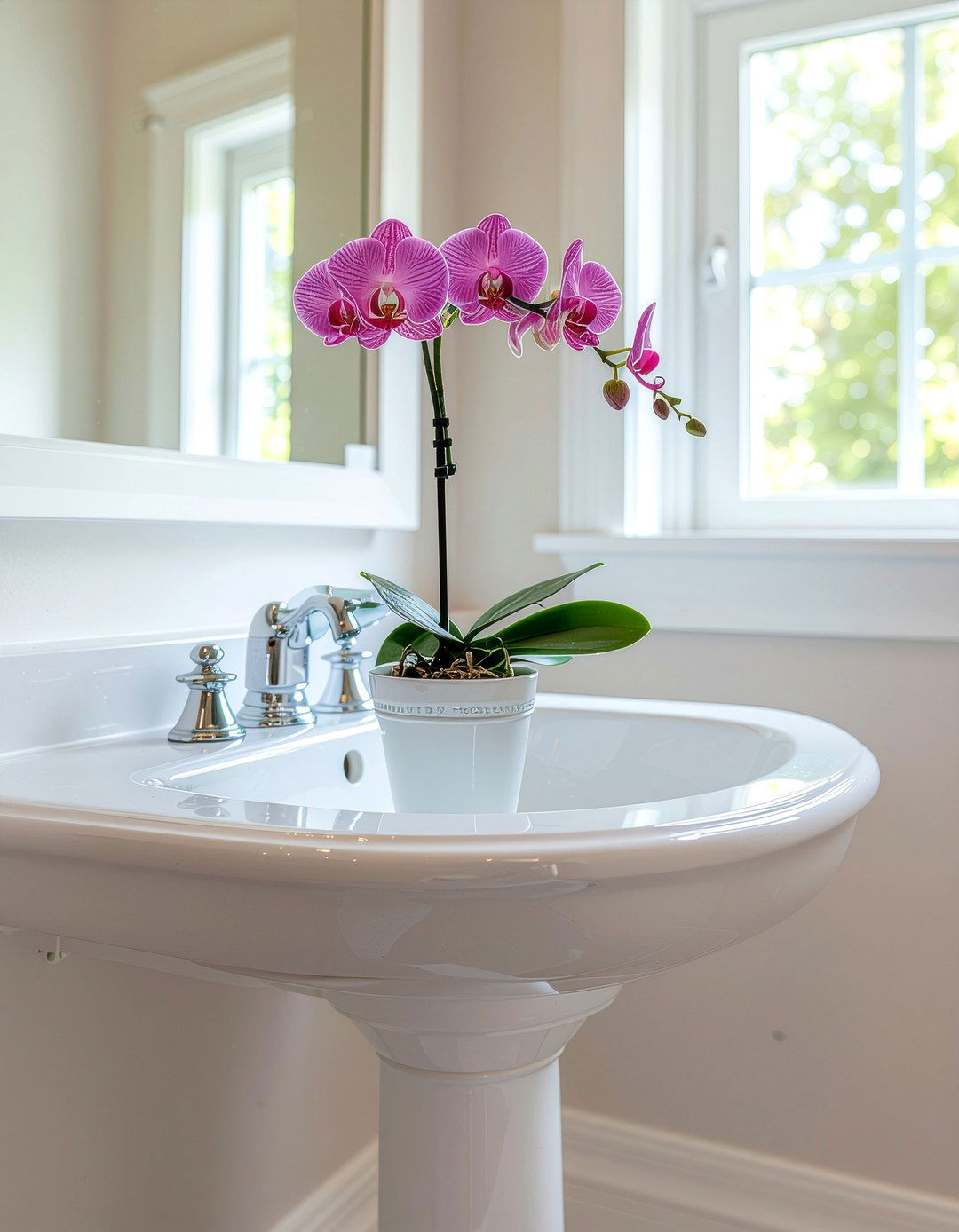 Small bathroom orchid plant - 30 bathroom orchid ideas