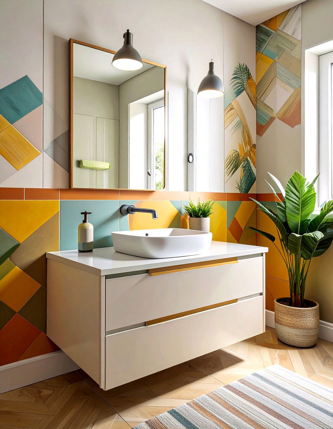 Small bathroom solid surface vanity - 30 solid surface bathroom countertop ideas